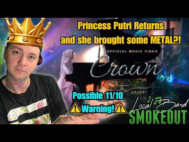 PUTRI GOES METAL!? Putri Ariani - Crown ( Reaction )