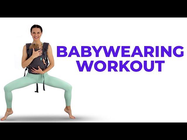 Babywearing Postpartum Workout (Exercise With Baby) 20-Minute Postnatal Workout