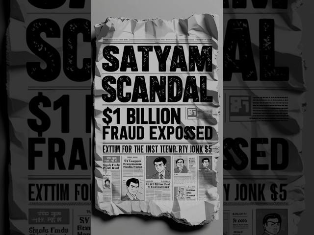 Satyam Scam: India’s Biggest Corporate Fraud Exposed!  #shorts