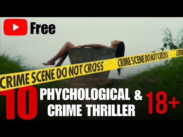 TOP 10  South Crime Thriller 18+ movies FREE ON YOUTUBE (Hindi)