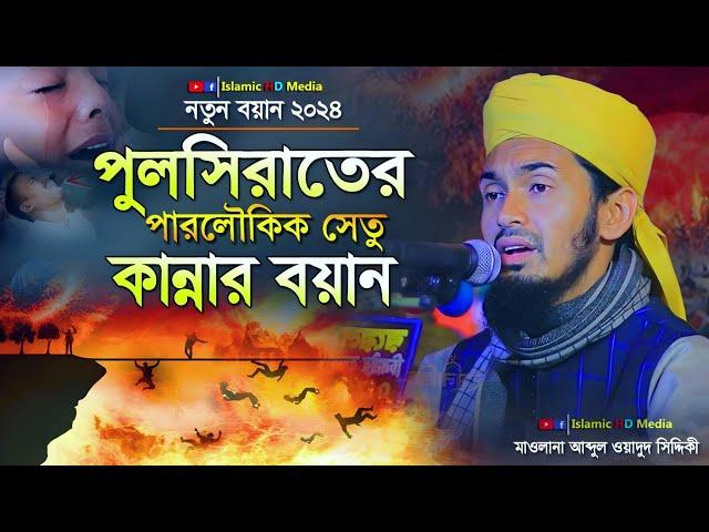 পুলসিতাতের সেতু কান্নার বয়ান !! Abdul Wadud Siddiki waz !! আব্দুল ওয়াদুদ সিদ্দিকী ওয়াজ