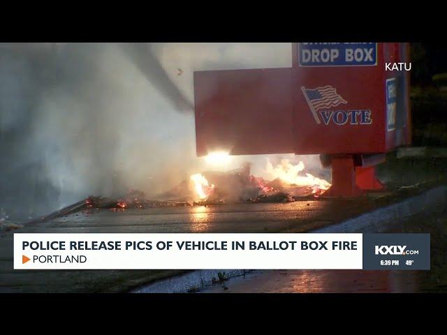 Police release pics of vehicle in ballot box fires