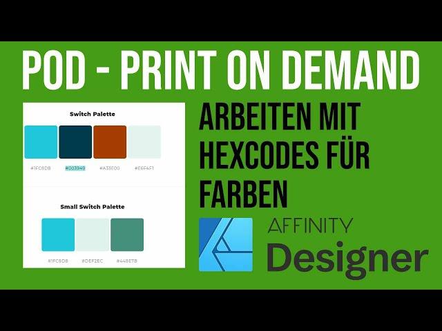 Arbeiten mit Hexcodes Quicktipp #3 | Affinity Designer Tutorials