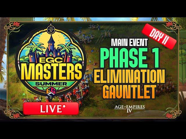 Main Event - Phase 1 - Day 2 | $30,000 EGC Masters Summer !EMS