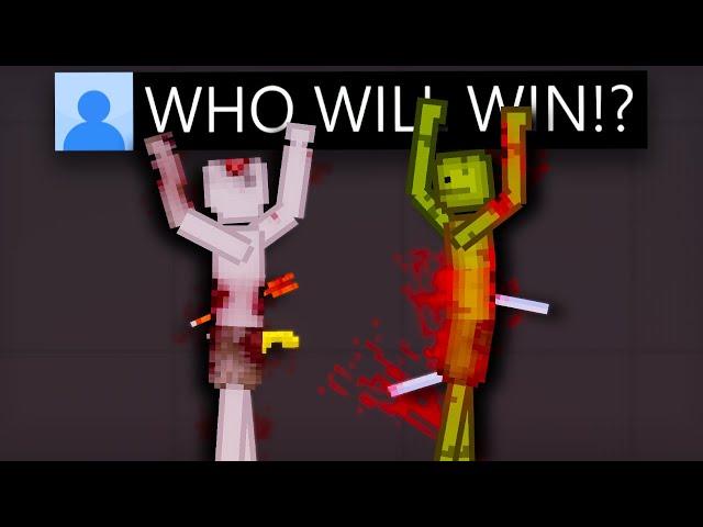I Made People Playground Fight Melon Sandbox To The Death