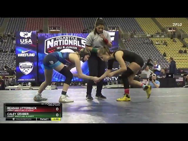 2024 Junior Girls Folkstyle Nationals: Caley Graber vs Reanah Utterback: 110 Ibs Finals