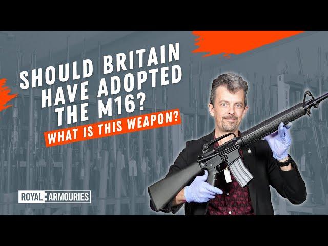 The British service M16A2 assault rifle with firearms and weapons expert Jonathan Ferguson