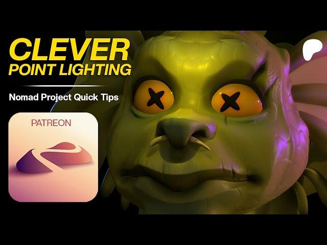 Better GLOW effect with Point Light: Nomad Sculpt Quick Tips