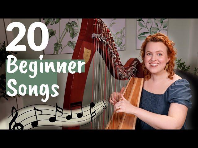 Teach yourself these Beginner Harp Pieces!