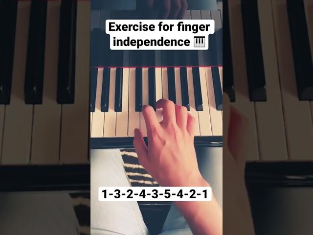 Beginner piano exercise for finger independence 