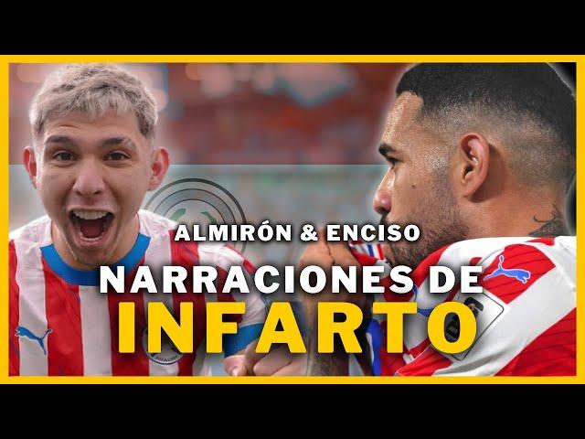 ASÍ NARRARON LOS GOLES DE PARAGUAY (Almirón & Encinos) EN SUDAMERICA