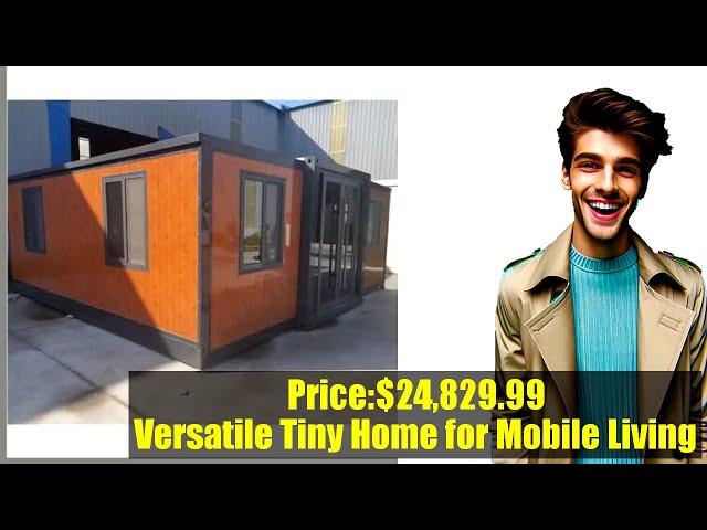 Buy Portable Tiny Home: Mobile, Expandable Prefab House for Hotel, Booth, Office, Guard House, Shop,