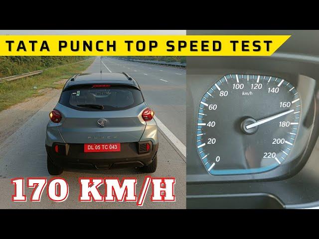 Tata Punch Top Speed - Can it hit 170km/h? Plus 0-60 and 0-100 km/h acceleration runs here