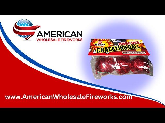 Huge Red Crackling Ball - SWG2048 ... Available at American Wholesale Fireworks!