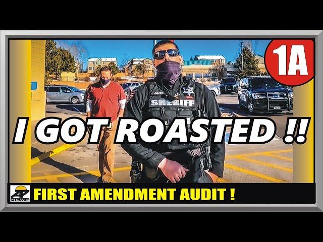 TYRANT COP'S EGO DESTROYED !! - AURORA  COLORADO SHERIFF - First Amendment Audit - Amagansett Press