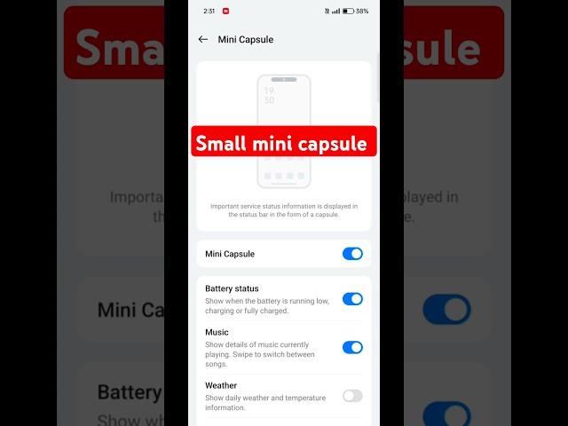 Realme P1 5G mini capsule settings #realme #smartphone mahi Youtuber #settings