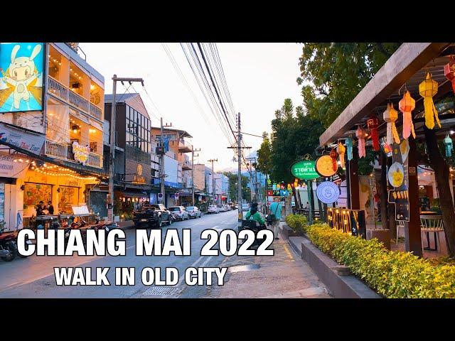 Chiang Mai Old Town Walking Tour - Thailand - 4K 60fps