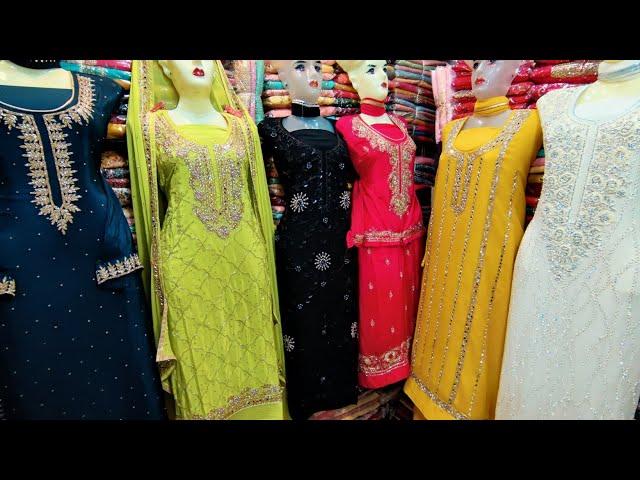 अब यही सूट बिकेगे Wholesale handwork fancy ladies suit market in Delhi Chandni chowk India