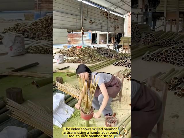 One Press, Dozens of Bamboo Strips!