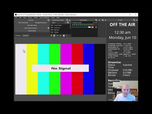 OBS Plugin Demo - jrDockie (save and load window and dock layouts)