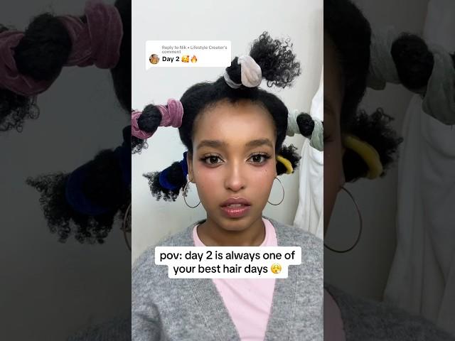 POV: DAY 2 IS ONE OF YOUR BEST HAIR DAYS  #shorts #naturalhair #naturalhairstyles #naturalhaircare