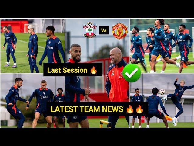 JUST NoW De Ligt,Zarkizee, Amad..MAN UNITED TRAINING AHEAD of SOUTHAMPTONCONFIRMED  #manunitednews