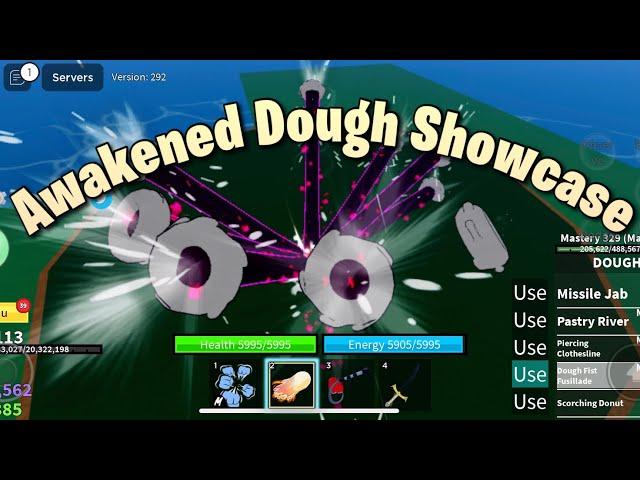 Awaken Dough Showcase on Blox Fruits!