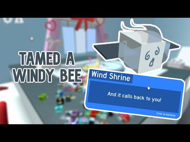 TAMING A *WINDY BEE* ! | Bee Swarm Simulator