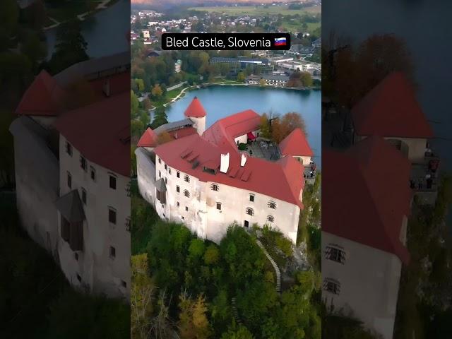 Bled Castle in #Slovenia. #djimavicair2 #bledcastle #lakebled #dronevideo #sloveniatravel