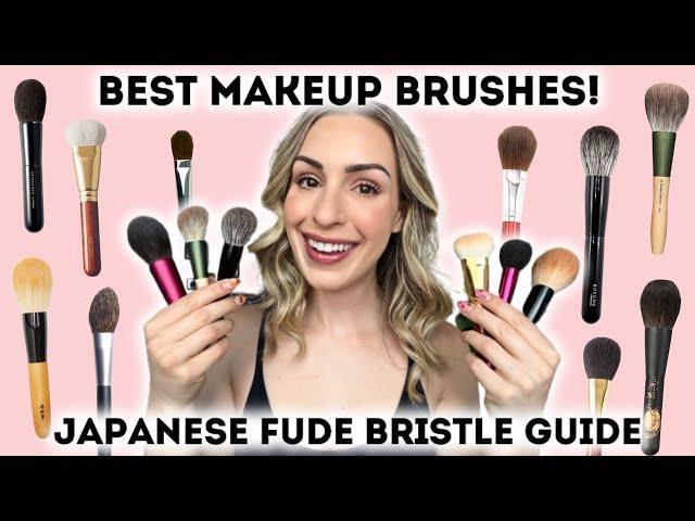 BEST MAKEUP BRUSHES by BRISTLE TYPE!THE BEST JAPANESE FUDE | CHIKUHODO, KOYUDO, TANSEIDO, KYUREIDO