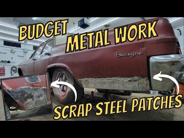 Zero Dollar Rust Repair! - Body Panels Made From SCRAP METAL - Budget Biscayne