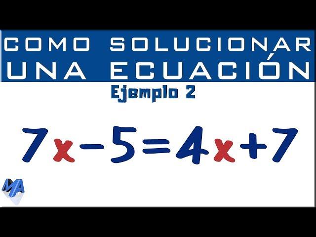 How to solve a whole first degree equation | Example 2