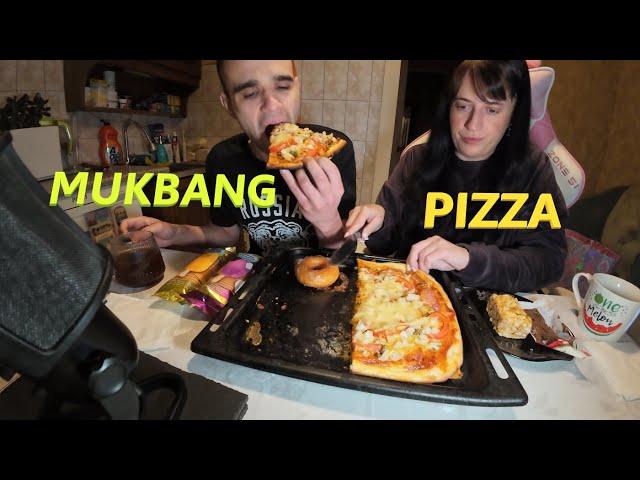 МУКБАНГ МОРОЖЕНОЕ / ПОНЧИК / ШОКОЛАД / ДОМАШНЯЯ ПИЦЦА / ОБЗОР / EATING MUKBANG ASMR АСМР 먹방