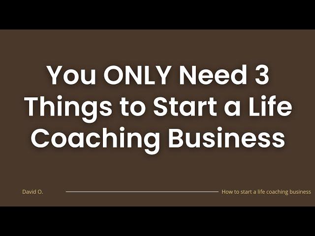 How to start a life coaching business in 2025