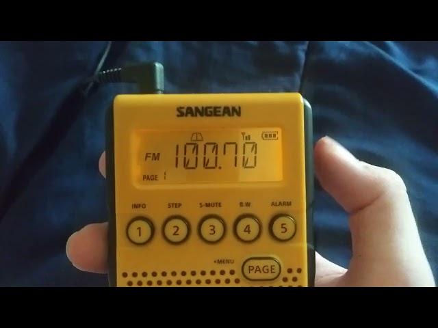 Cumberland, RI FM bandscan using Sangean DT-800 portable FM AM WX radio