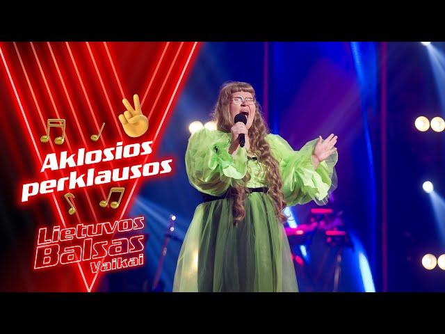 Patrcija Ruzaitė - Stop This Flame | Blind Auditions | The Voice Kids. Lithuania S3