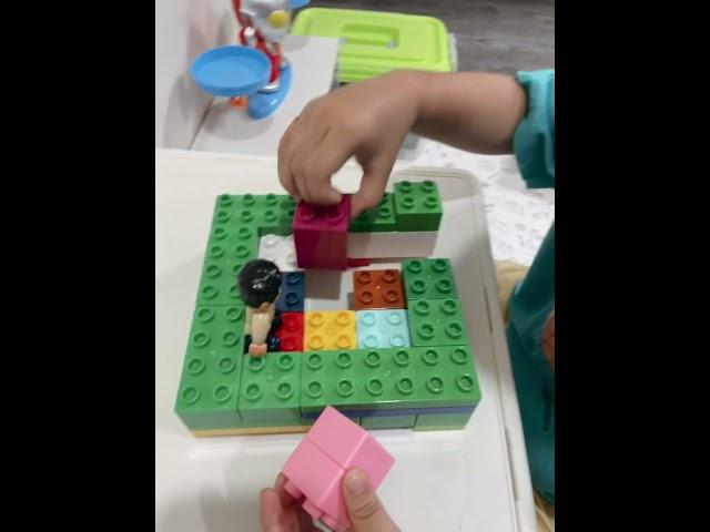 玩積木九宮格｜搶救人質大作戰 #積木 #幼兒教學 #幼兒桌遊 #幼兒遊戲影片 #親子互動 #桌遊 #樂高積木