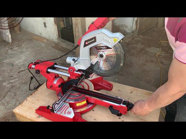 My First Miter Saw - Einhell TE-SM 254 DUAL - Assembly, Adjusting, Test Cuts - Woodworking