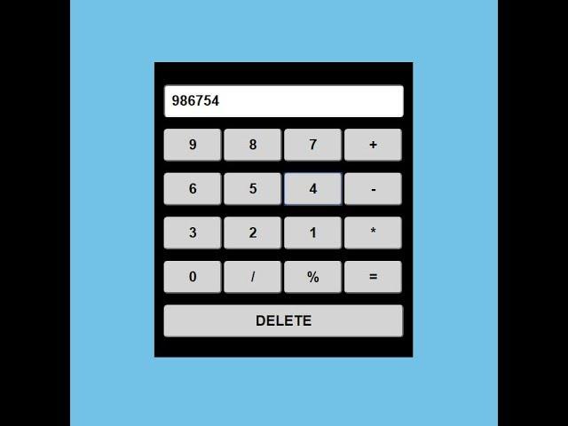 How to make calculator using html and css