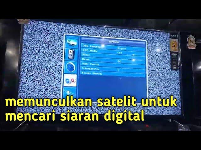 Kenapa Tidak Ada Lambang Satelit di Menu Pencarian Siaran Digital TV Polytron ?