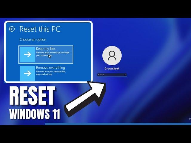 How to Factory Reset Windows 11 Without Password from Lock Screen