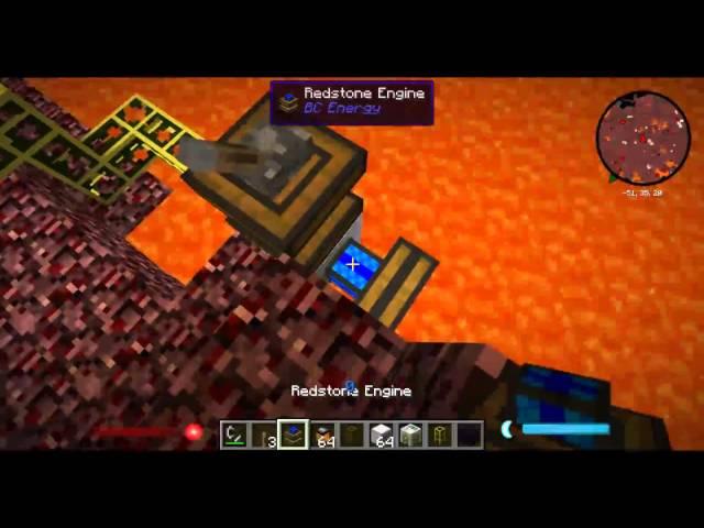 Pumping Lava From the Nether using Buildcraft Pump and Ender Storage - Minecraft Minute