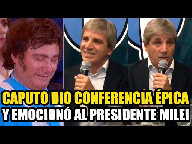 CAPUTO DIO CONFERENCIA ÉPICA Y EMOCIONÓ AL PRESIDENTE MILEI