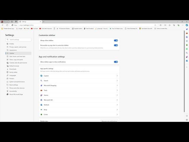 Enable Sidebar in Microsoft Edge | Unlimited Solutions