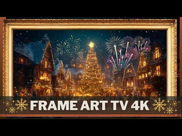 Winter Celebration of Light and Warmth | Art Frame Screensaver | Art for your TV | 2 Hrs | 4K 