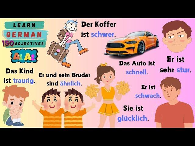 Boost Your German Skills With These Important Adjectives For Beginners A1 - A2