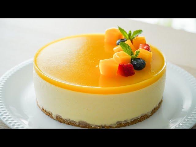 Easy No Bake Mango Cheesecake