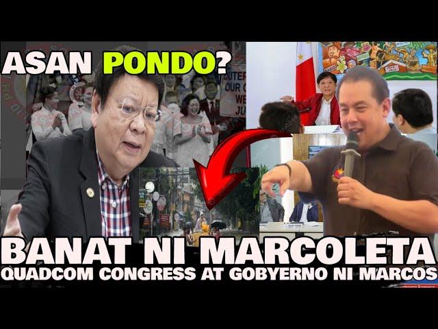 QUADCOM NI TAMBA BINASAG NI MARCOLETA / GOBYERNO NI MARCOS BINIRA DIN SA PONDO NG DPWH SA BAGYO!