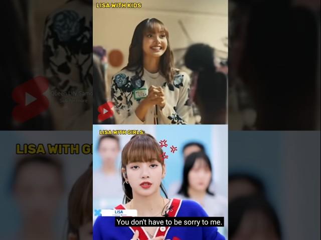 LISA WITH KIDS V/S SENIOR  #fypviralシ #blackpink #13million #shorts