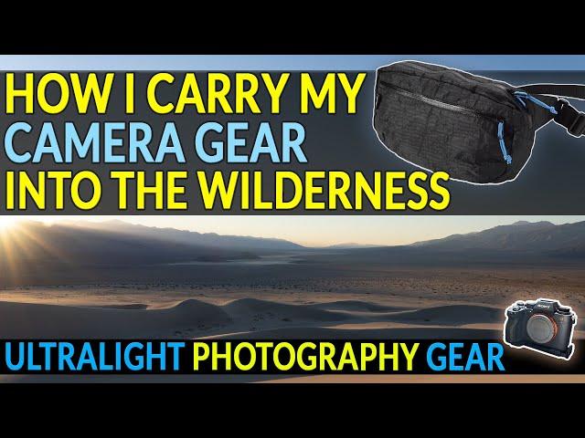 ULTRALIGHT Photography Bags: BACKPACKING & HIKING with CAMERA GEAR | Hyperlite Versa & F-Stop ICU